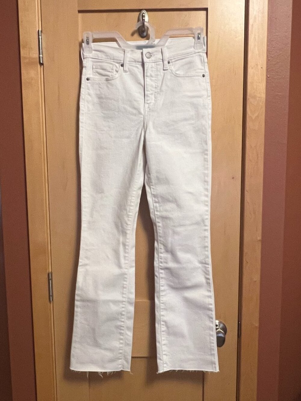 Banana Republic White Denim Jeans: Size 26/2 Tall